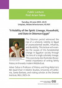 Public Lecture, Prof. Adam Sabra